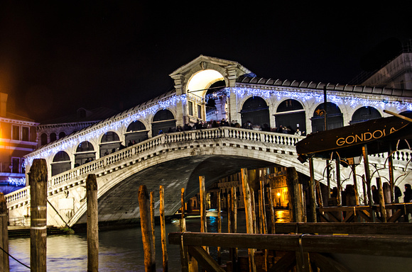 "Grand Canal", Italia, Italy, "Long Exposure", "New Year", "Rialto Bridge", Venezia, Venice, lights, night, water